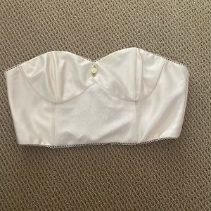 Pink/tan bustier top